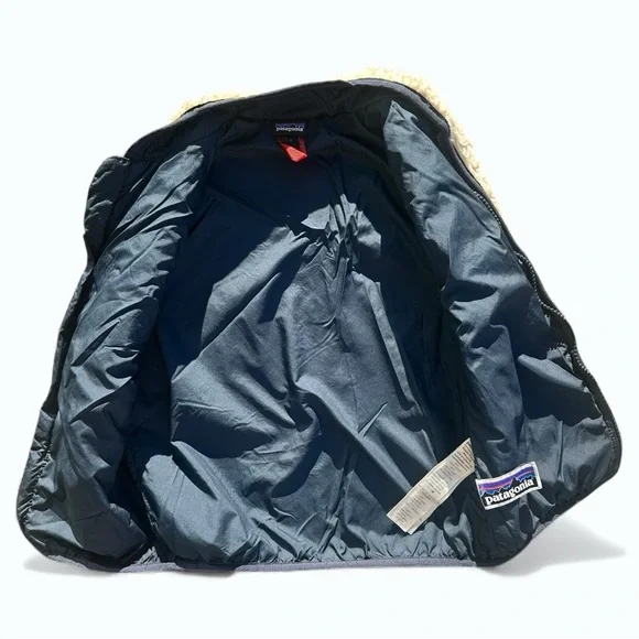 Patagonia Toddler Retro-X Sherpa Fleece Vest 4T - Cozy Winter Outdoor Layer - Picture 3 of 6